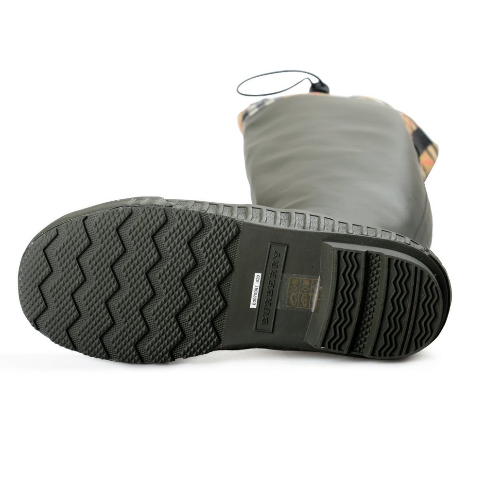 Burberry Women's "Freddie" Rubber High Rain Boots - Picture 6 of 8